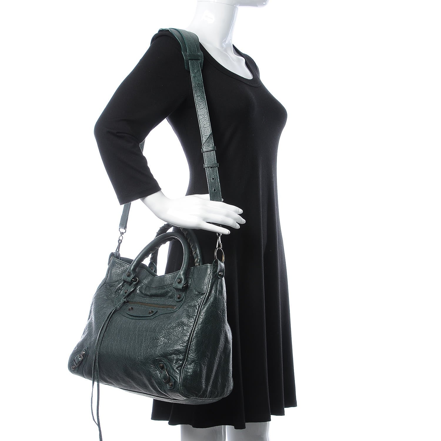 Balenciaga Agneau Classic Hardware Velo Poker Fonce 2 of 7