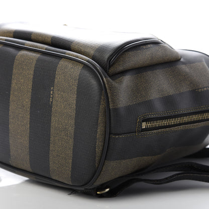 Fendi Coated Canvas Pequin Drawstring Backpack Tobacco 6 of 9