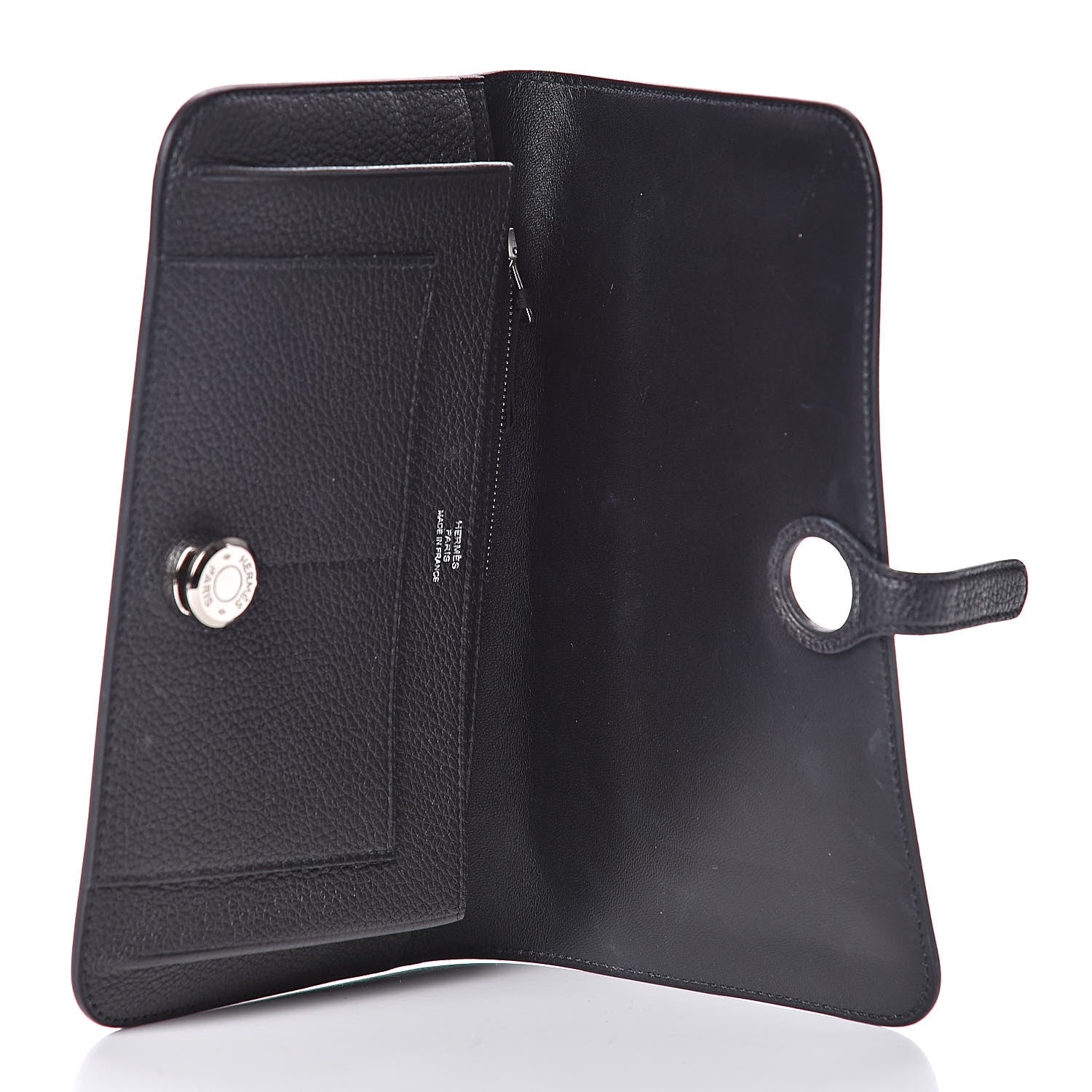 Hermes Togo Dogon Duo Wallet Black 5 of 9