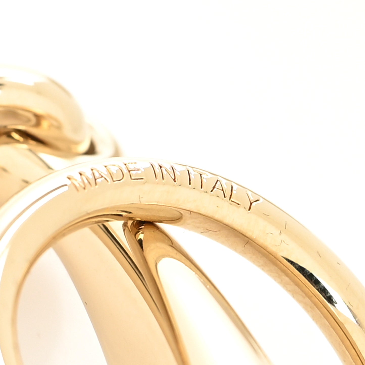 Permabrass Mors Scarf Ring Gold