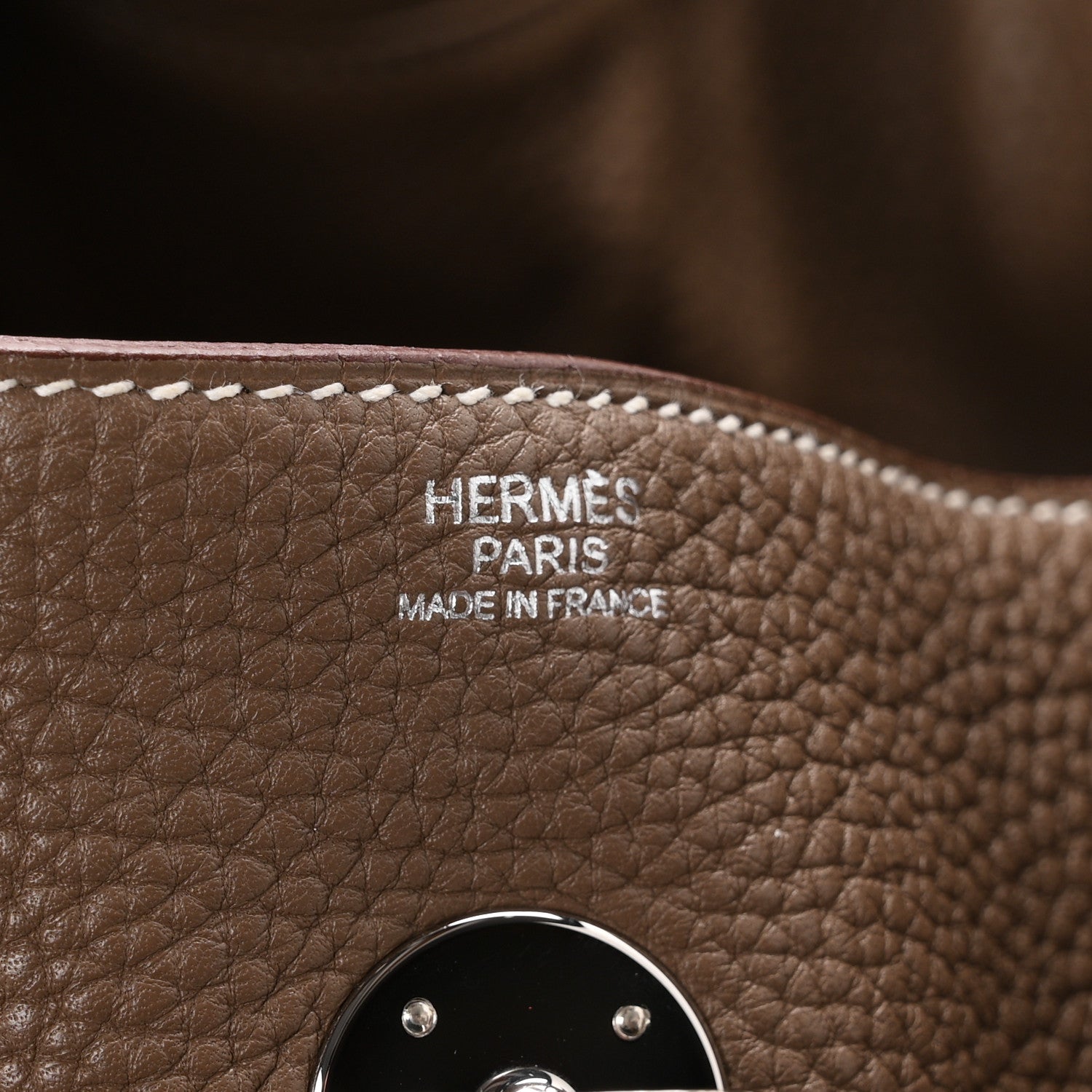 Hermes Taurillon Clemence Lindy 34 Etoupe 6 of 11