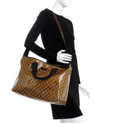 Gucci Crystal Monogram Travel Bag Dark Brown 2 of 8