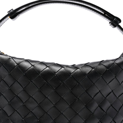 Bottega Veneta Calfskin Nappa Intrecciato Mini Wallace Black 8 of 10
