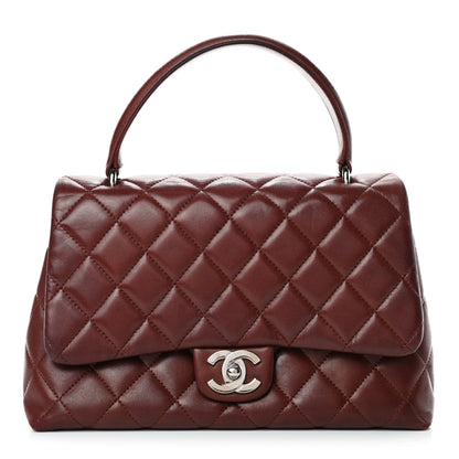 Chanel Lambskin Quilted Medium Kelly Flap Bag Burgundy 1 of 5