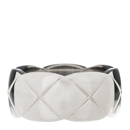 Chanel 18K White Gold Large Coco Crush Ring 63 10.25 3 of 8