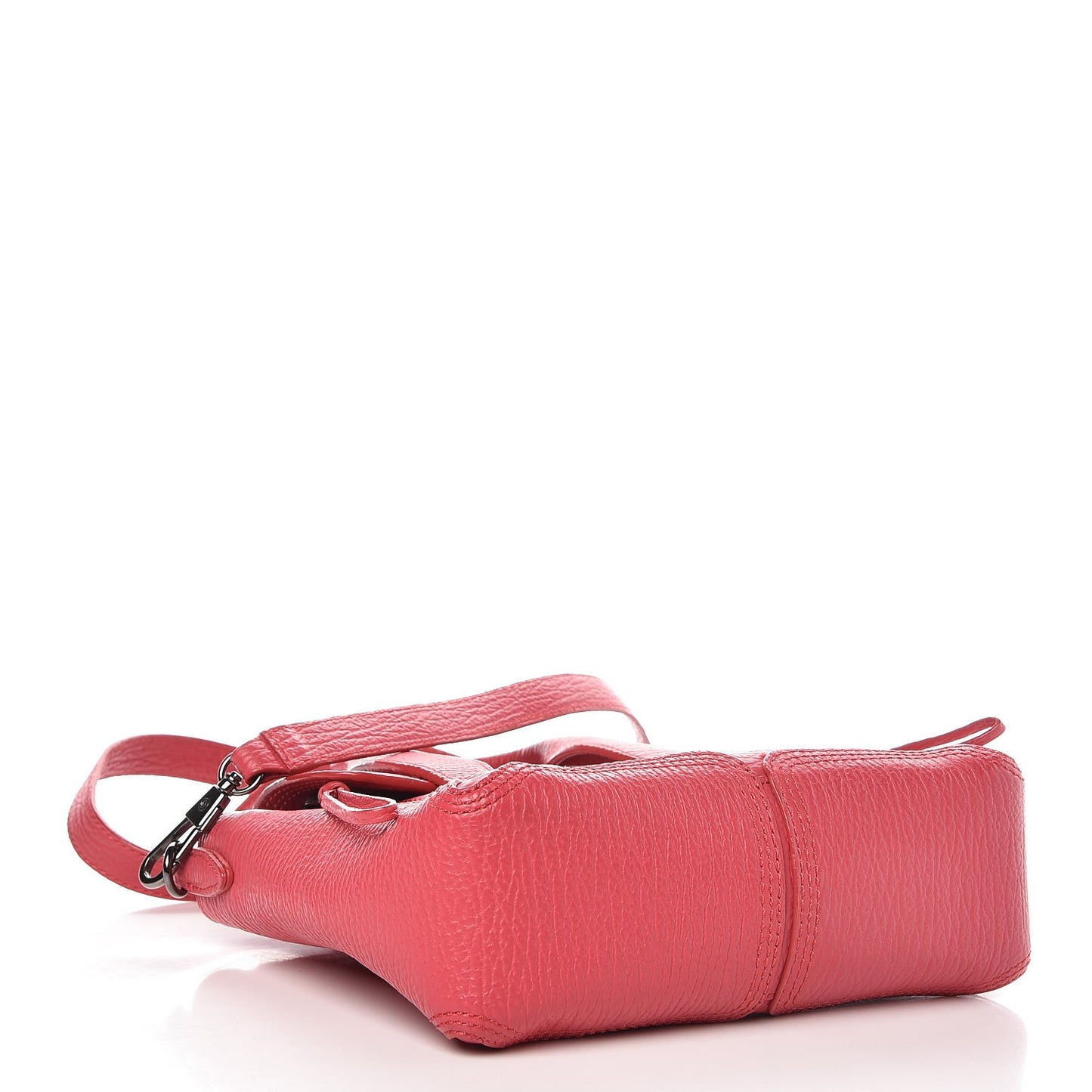 3.1 Textured Calfskin Mini Pashli Satchel Raspberry