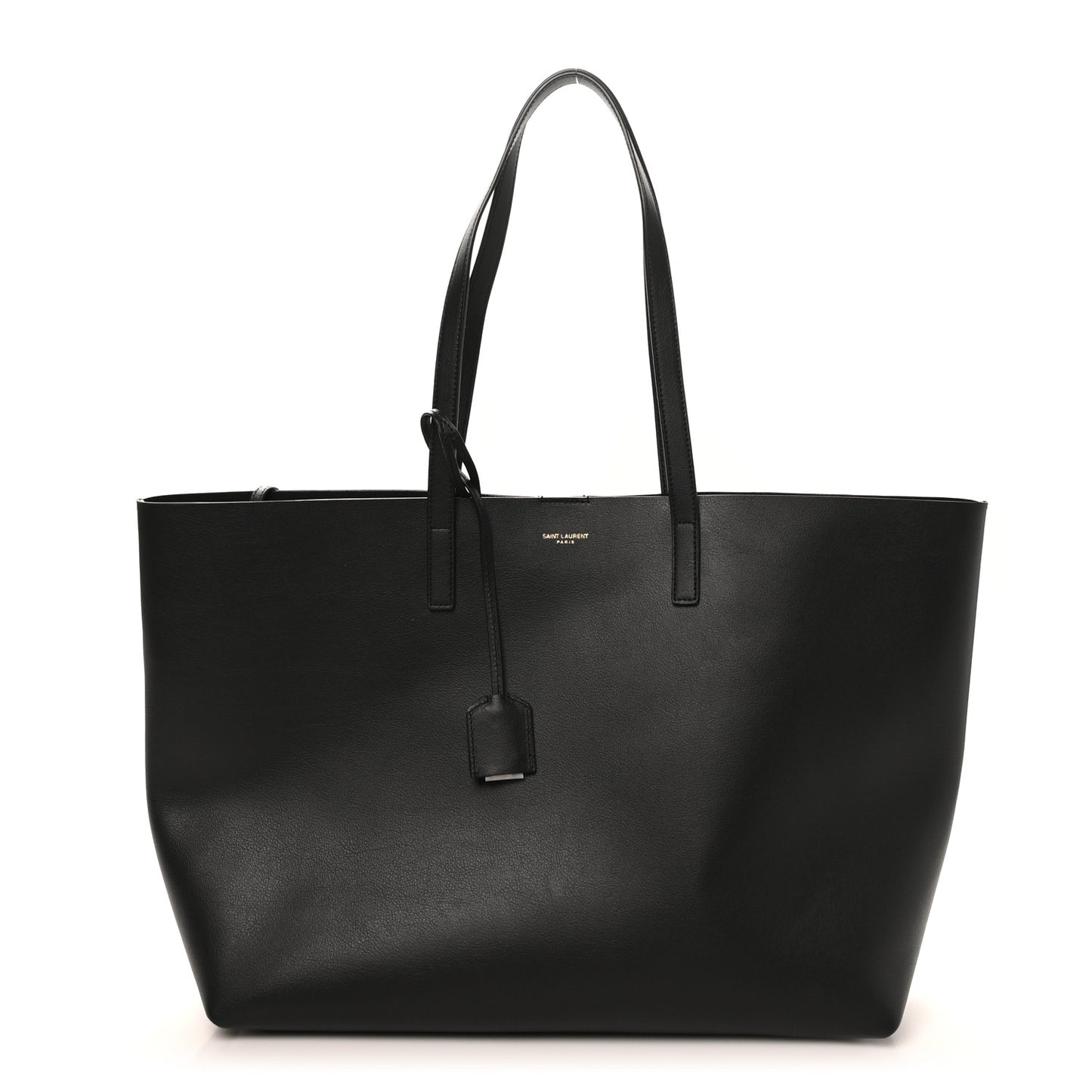 Calfskin Large Shopping Tote Black