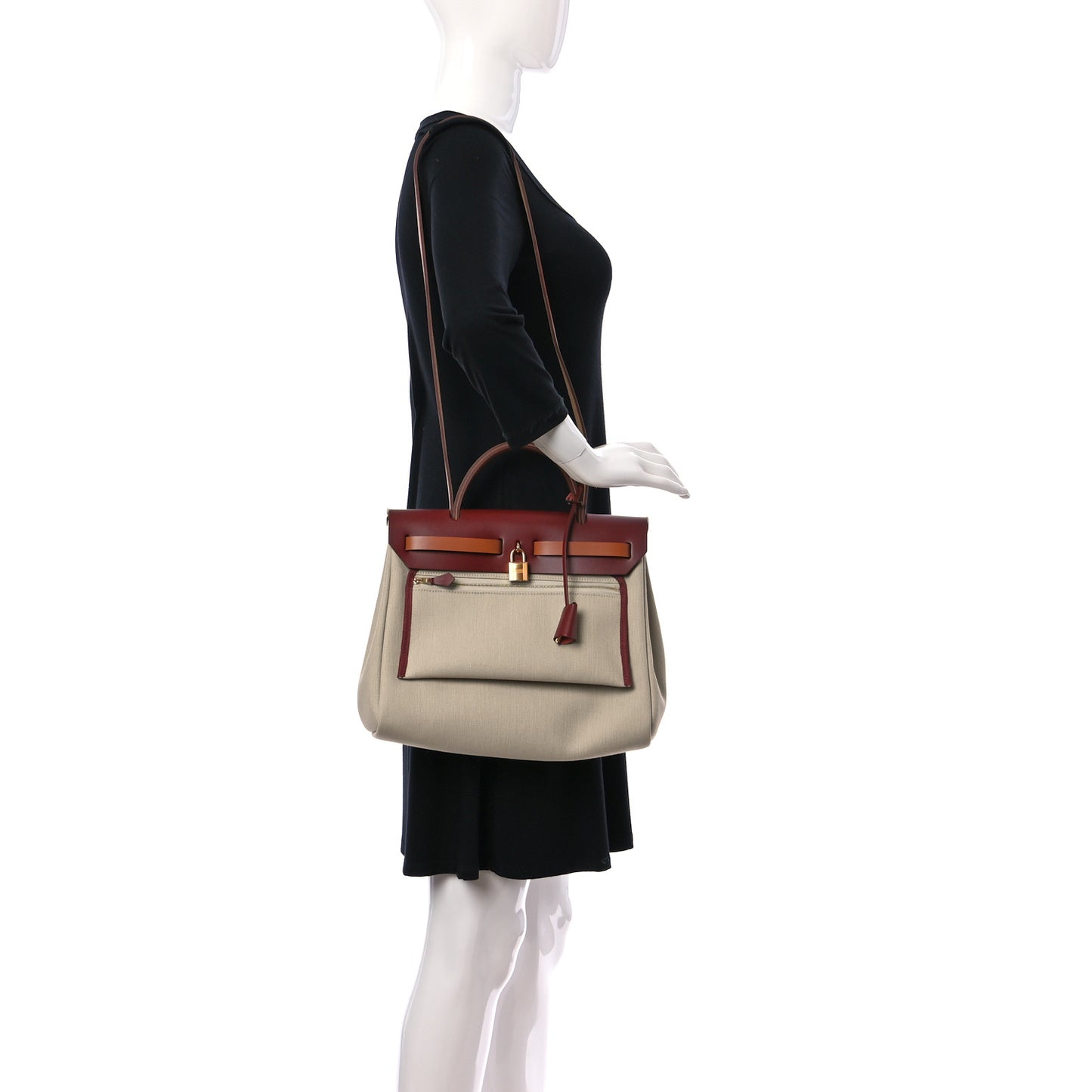 Military Toile Vache Hunter Herbag Zip 31 PM Beton Rouge H Fauve