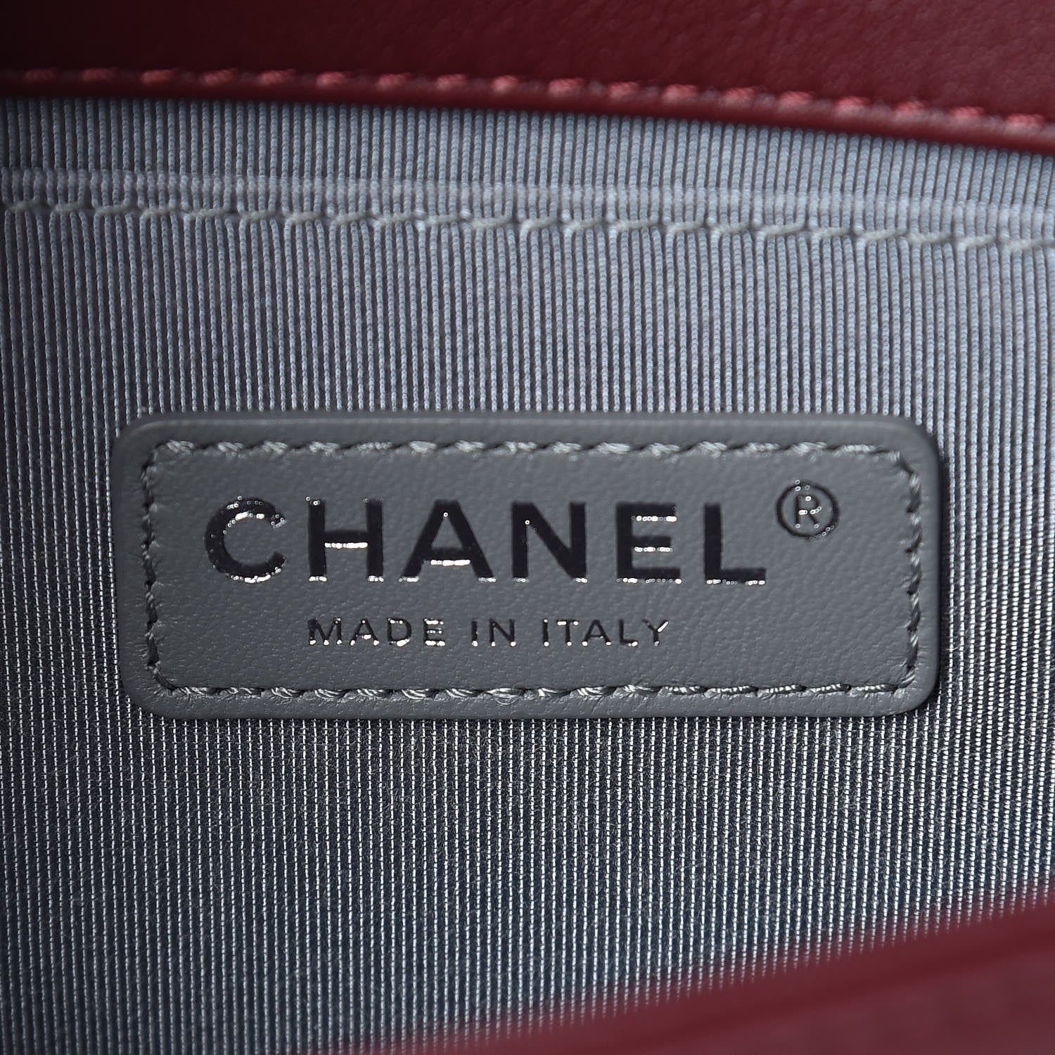 Chanel Calfskin Chevron Quilted Small Boy Flap Burgundy 6 of 13