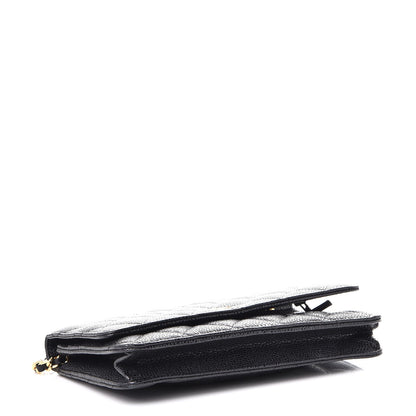 Chanel Caviar Quilted Wallet On Chain WOC Black 4 of 10