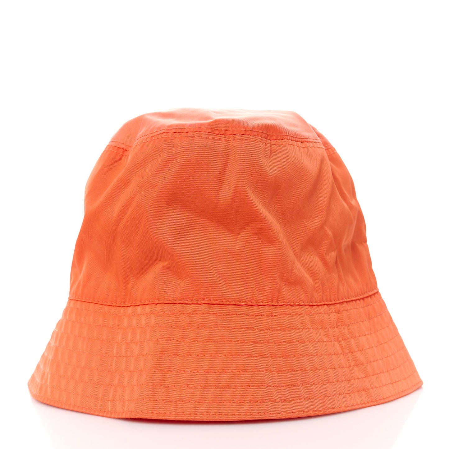 Re-Nylon Metal Triangle Logo Womens Bucket Hat XL Orange