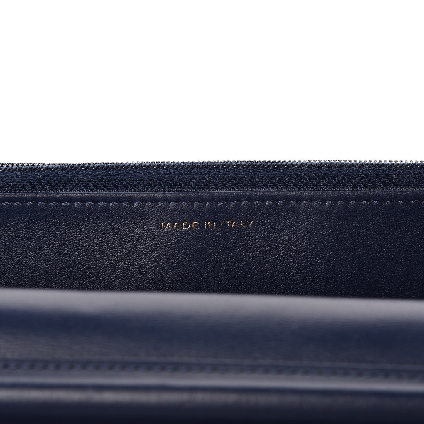 Lambskin Quilted Boy Wallet On Chain WOC Navy Blue