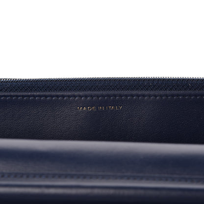 Chanel Lambskin Quilted Boy Wallet On Chain WOC Navy Blue 9 of 13