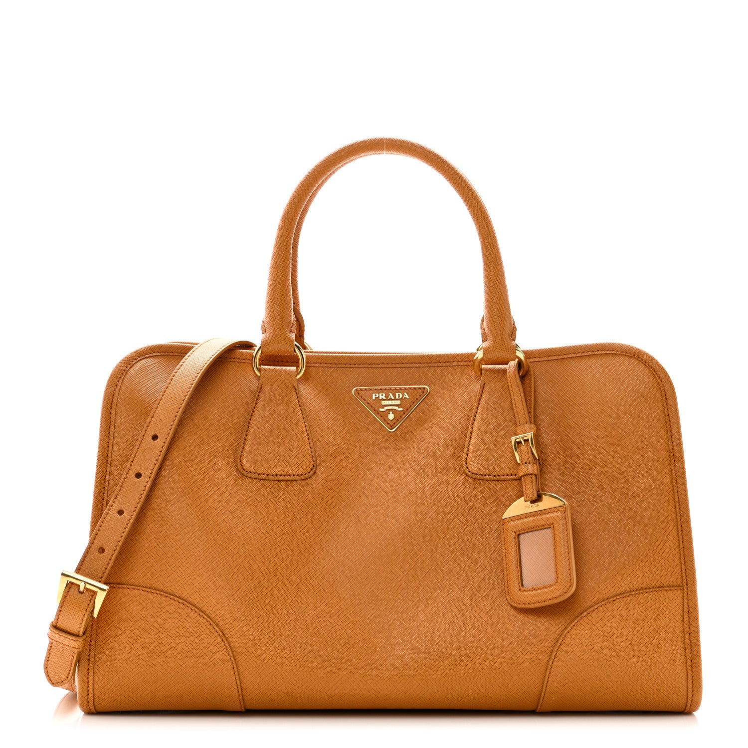 Prada Saffiano Lux Tote Ocra 1 of 9