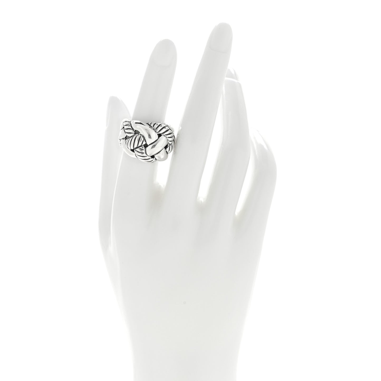 Sterling Silver Belmont Curb Chain Ring 51 5.75