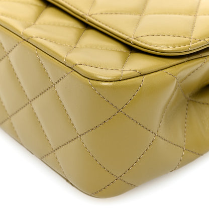 Chanel Lambskin Quilted Metal Top Handle Flap Green 10 of 10