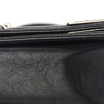 Chanel Calfskin Quilted Metal Embellished Paris Dallas Medium Boy Flap Black 10 of 13