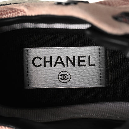Chanel Mesh Suede Calfskin Quilted Sneakers 38 Pink Beige 8 of 8
