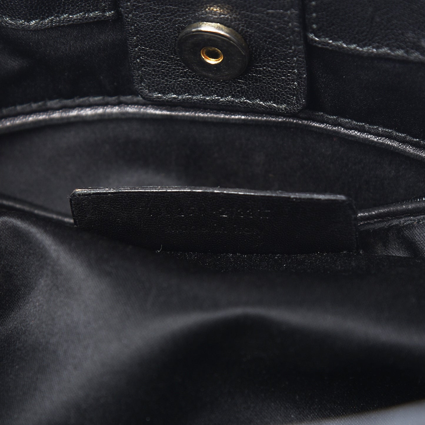 Calfskin Saharienne Shoulder Bag Black