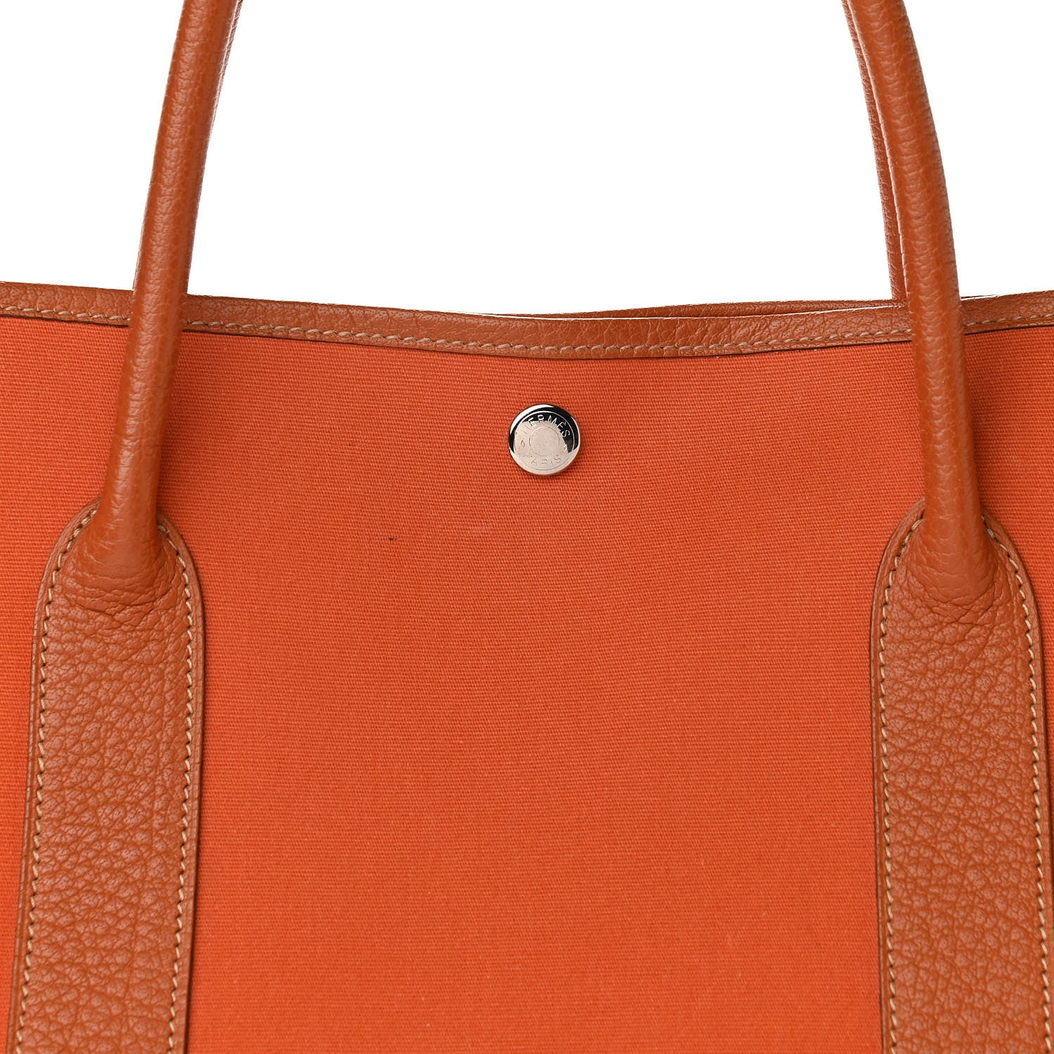 Hermes Toile Negonda Garden Party Tote GM Potiron 8 of 14