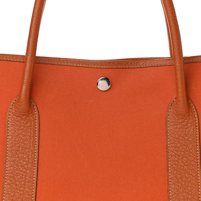 Hermes Toile Negonda Garden Party Tote GM Potiron 8 of 14
