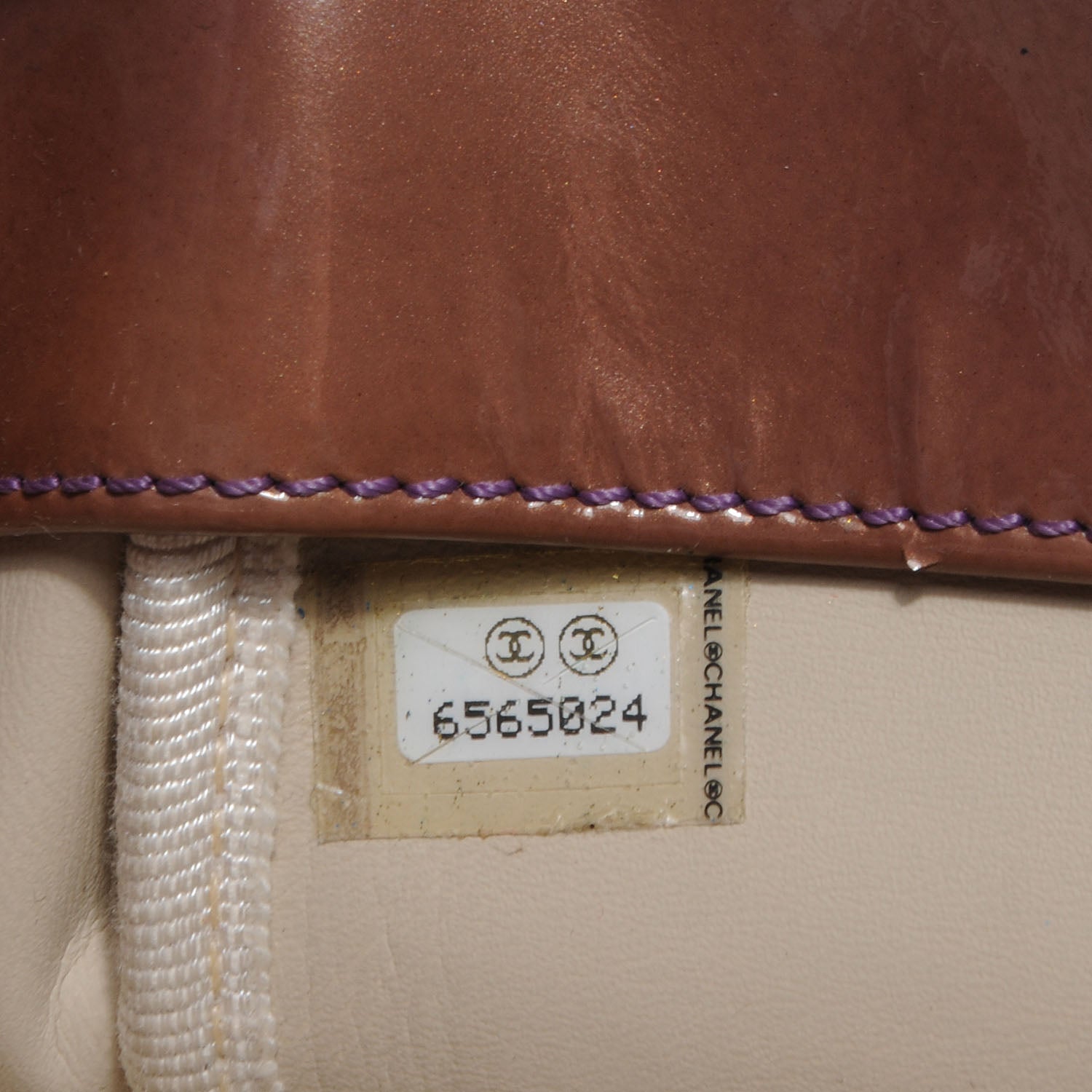 Chanel Patent Perforated CC Shopping Tote Pink 7 of 8