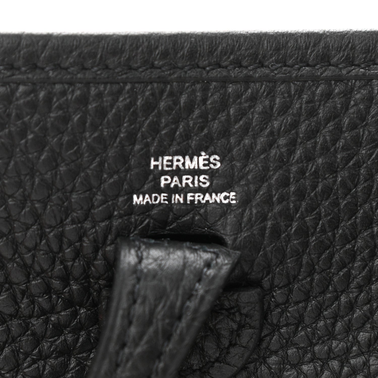 Hermes Taurillon Clemence Evelyne TPM Black 6 of 6
