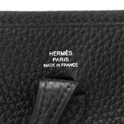 Hermes Taurillon Clemence Evelyne TPM Black 6 of 6