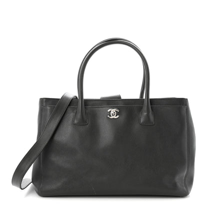 Chanel Calfskin Cerf Executive Shopper Tote Grey 1 of 15