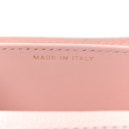 Chanel Caviar Quilted Flap Card Holder On Chain Pink 7 of 9