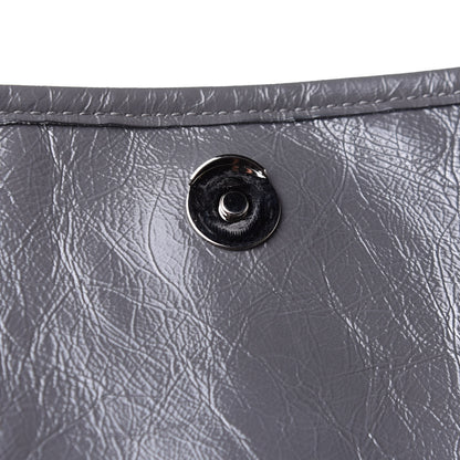 Saint Laurent Crinkled Calfskin Matelasse Monogram Medium Niki Chain Satchel Asphalt 11 of 14