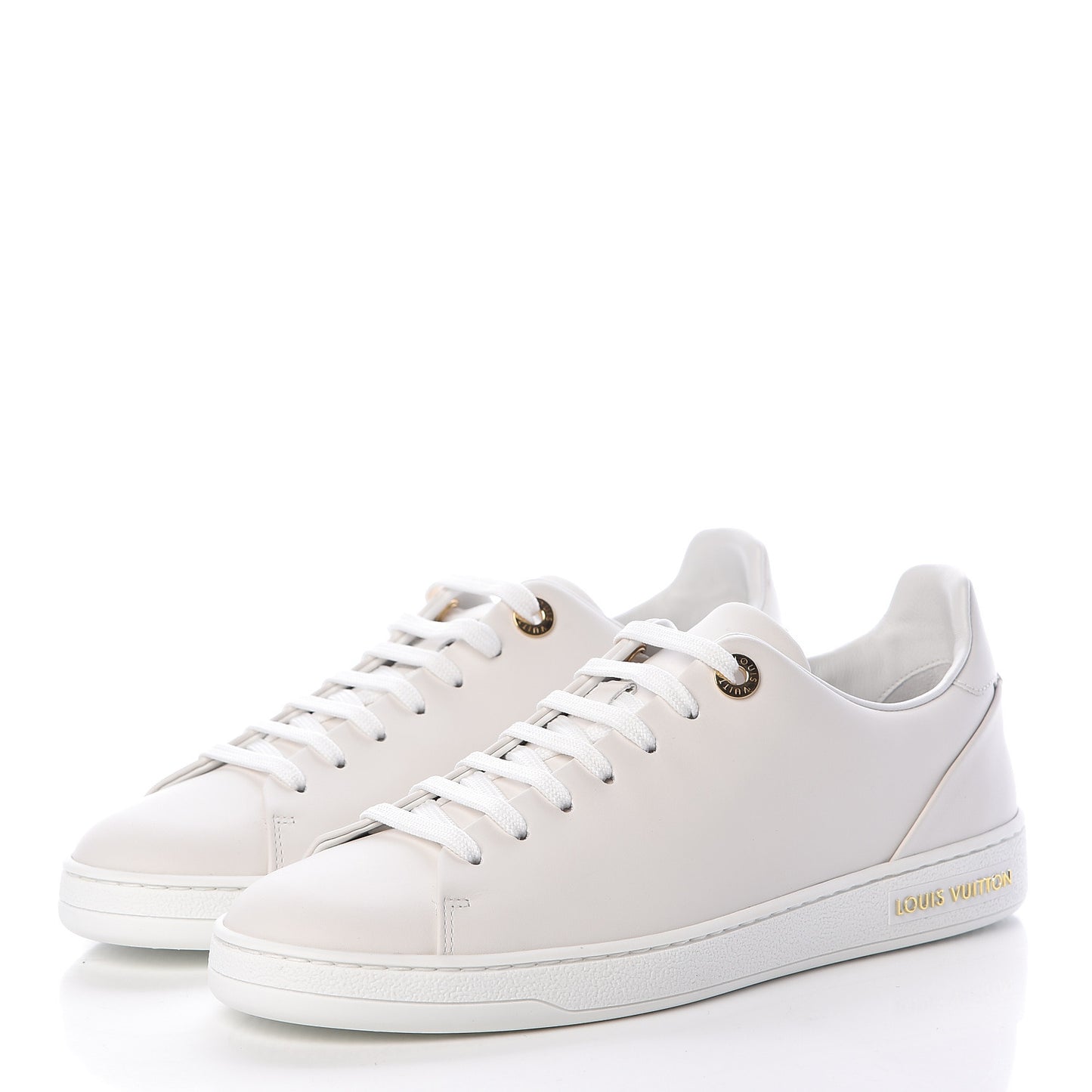 Calfskin Frontrow Sneakers 37 White