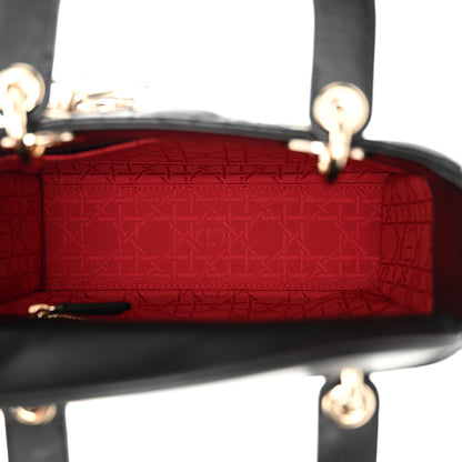 Christian Dior Lambskin Cannage Small Lucky Badges My Lady Dior Black 5 of 14