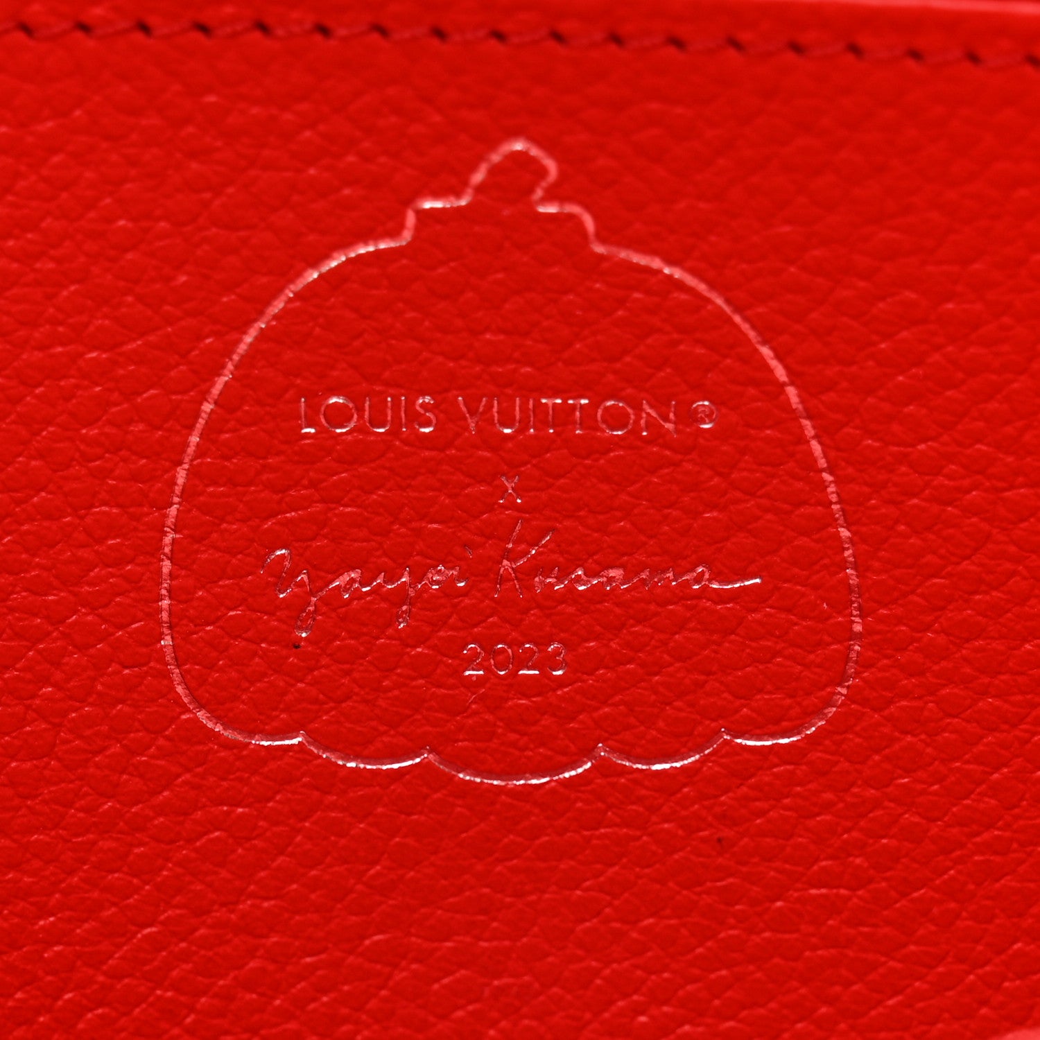 Louis Vuitton LV X YK Empreinte Dots Sarah Wallet Red White 7 of 11