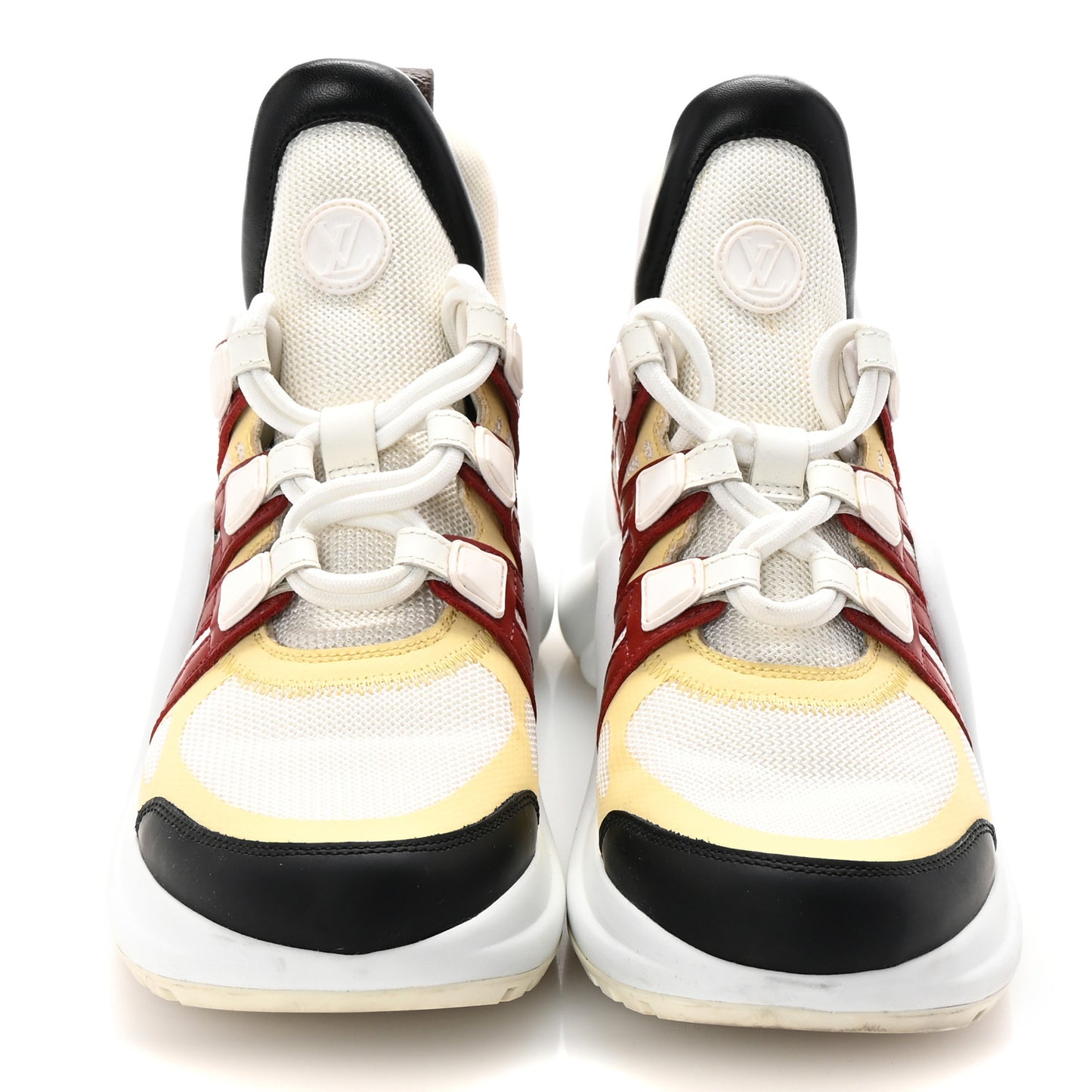 Calfskin Technical Nylon LV Archlight Sneakers 37 Terracotta