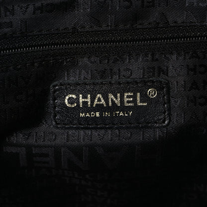 Chanel Canvas Bucket Bag White Black Orange 6 of 10