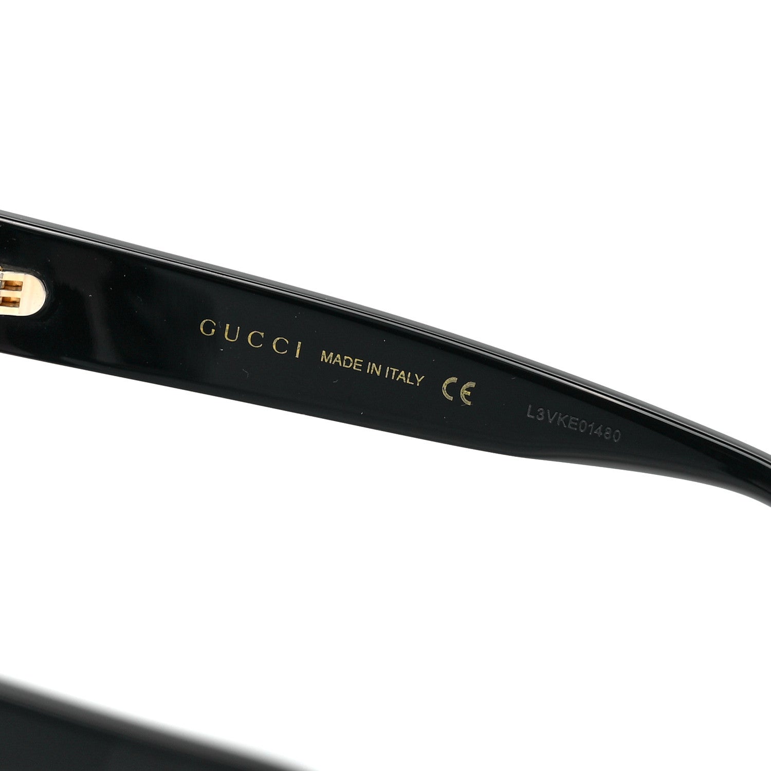 Gucci Acetate Stars Cat Eye Sunglasses GG0116S Black 6 of 9