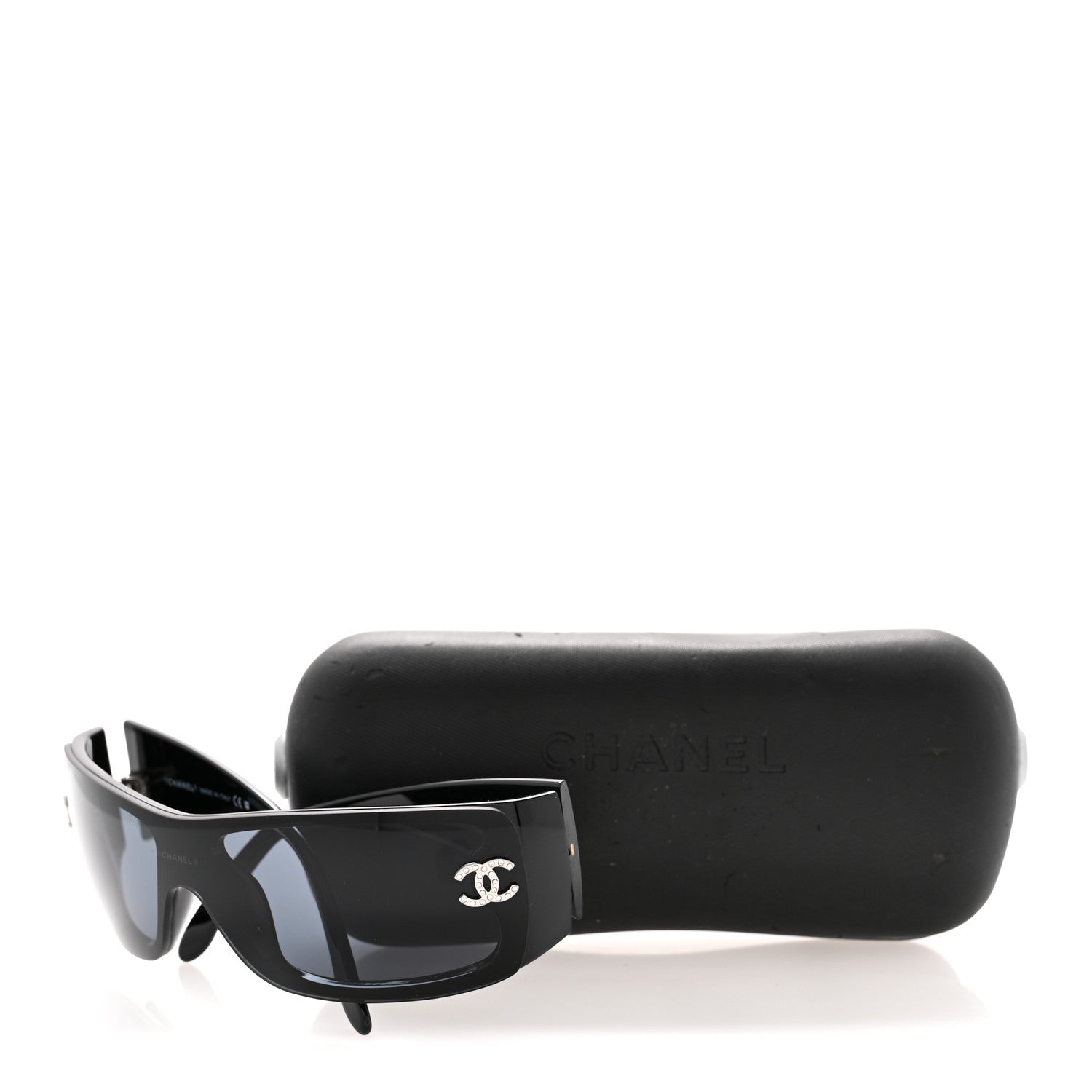 Chanel Acetate Shield Sunglasses 5088-B Black 8 of 8
