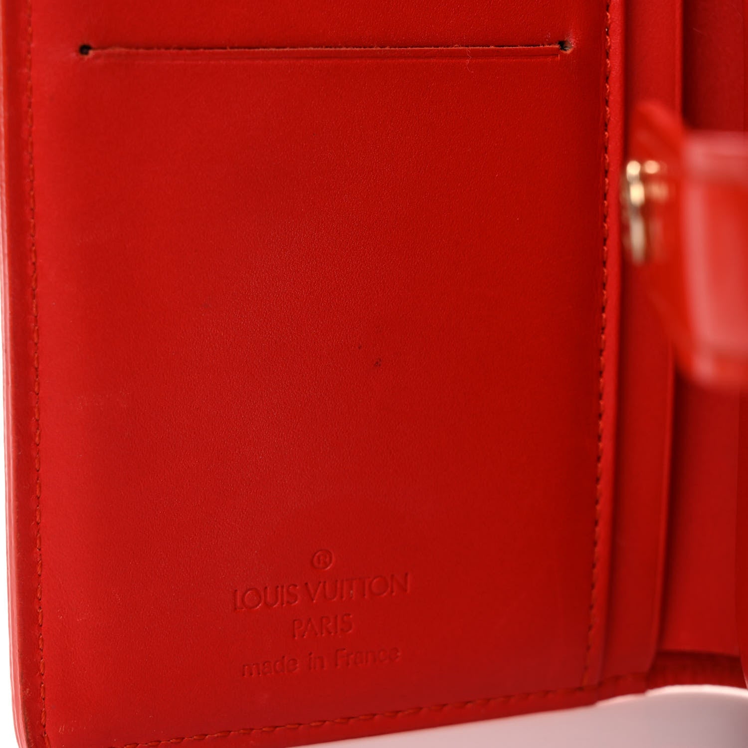 Louis Vuitton Vernis French Purse Wallet Cherry 10 of 11