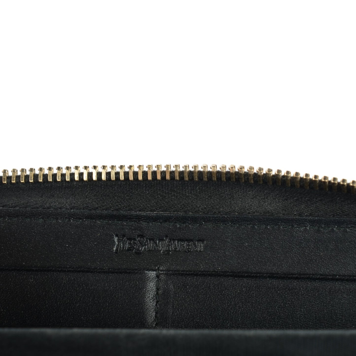 Textured Patent Monogram Belle De Jour Zip Around Wallet Black