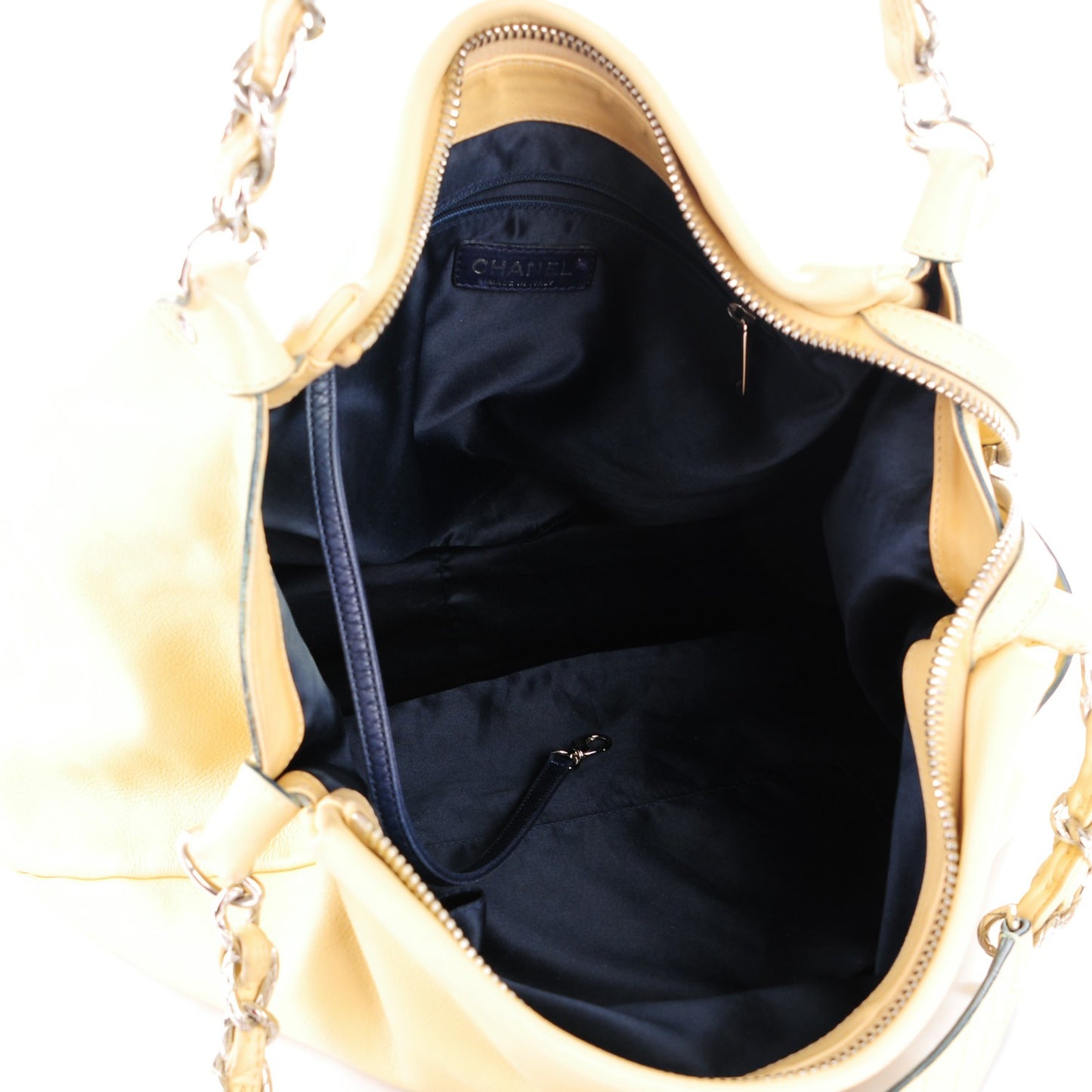 Lambskin Edgy Large Hobo Beige