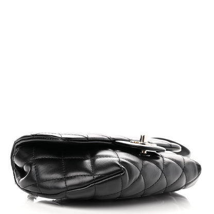 Chanel Calfskin Quilted CC Uniform Flap Belt Bag Black 4 of 12