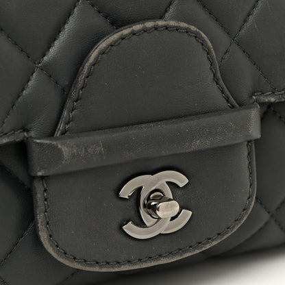 Chanel Lambskin Quilted Jumbo Coco Loop Flap Charcoal Grey 21 of 22