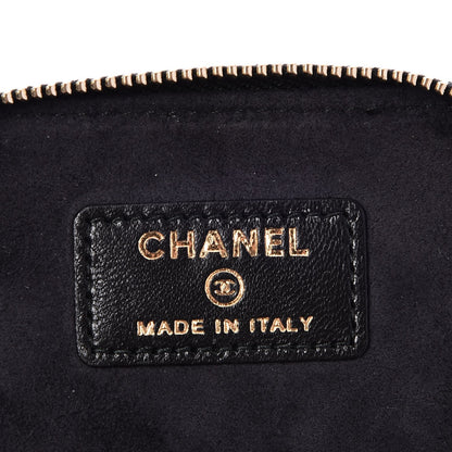 Chanel Lambskin Quilted Jewelry Travel Case Black 7 of 8