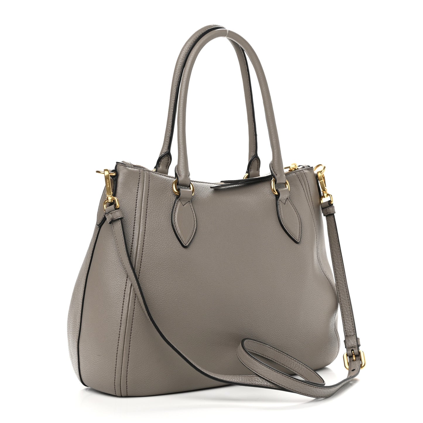 Vitello Phenix Shoulder Bag Argilla