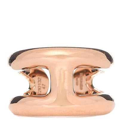 Hermes 18K Rose Gold PM Osmose Ring 47 4 1 of 6