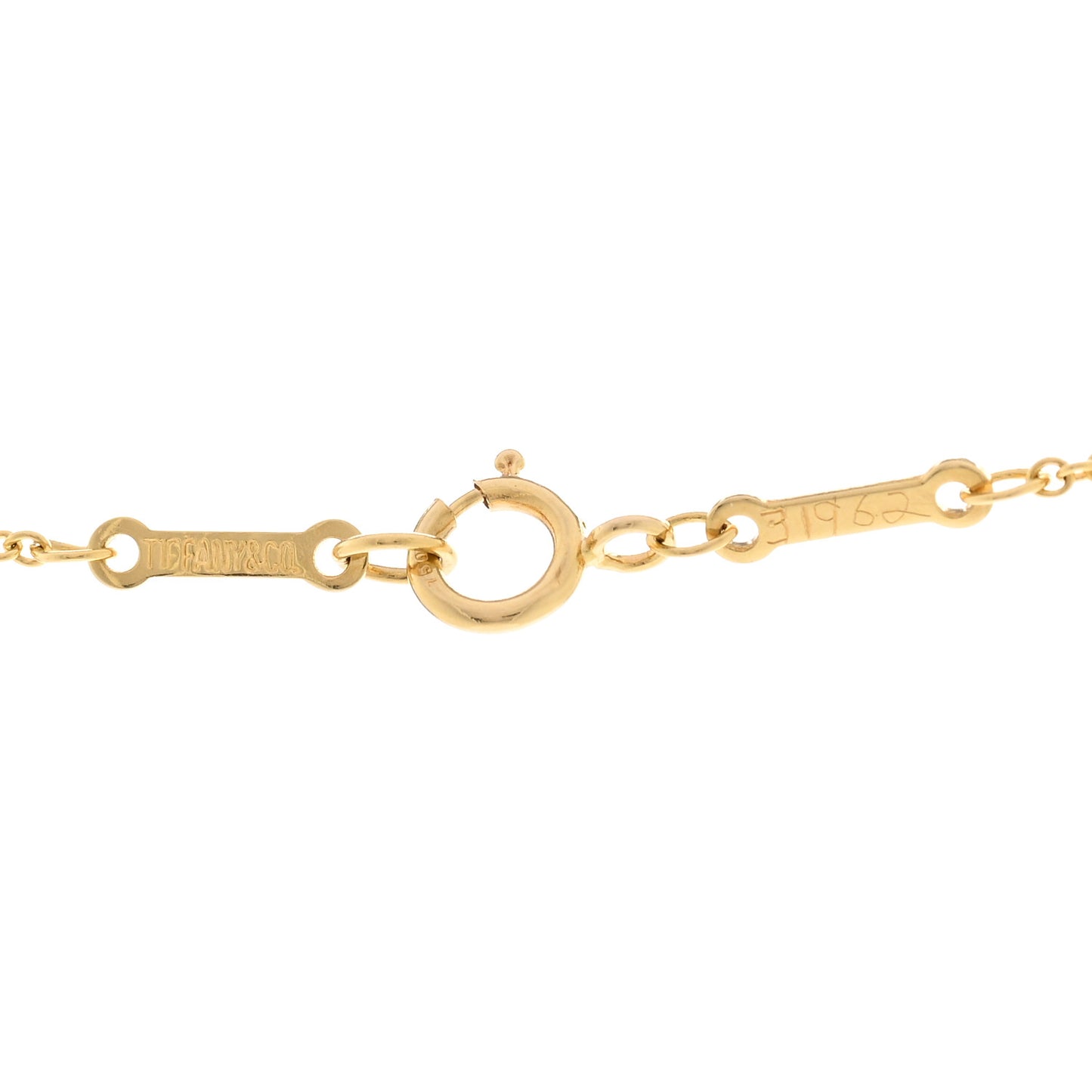 18K Yellow Gold Diamond .45ctw 5 Station Diamonds by the Yard Necklace