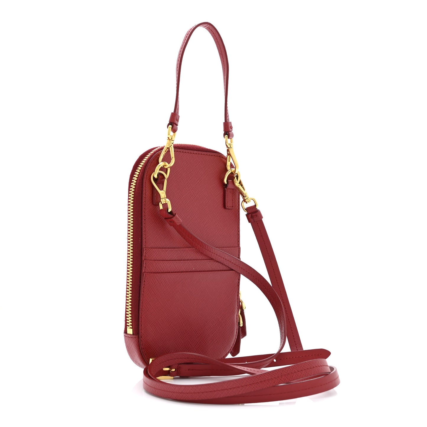 Saffiano Mini Crossbody Bag Red