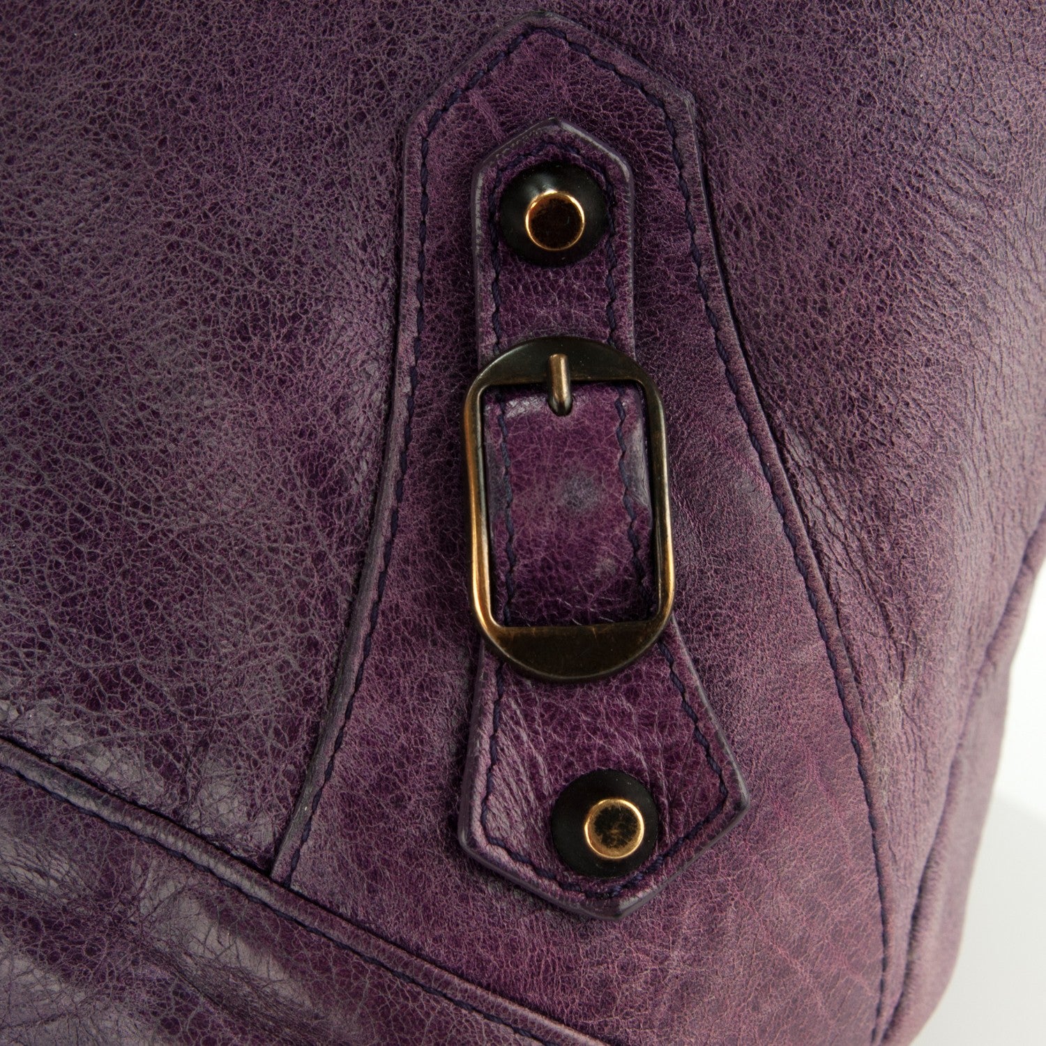 Balenciaga Agneau Classic Hardware Day Hobo Raisin 7 of 12