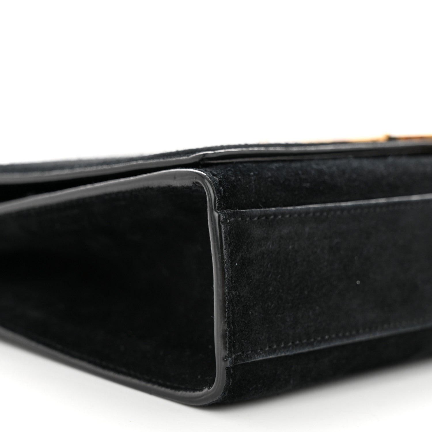 Saint Laurent Suede Medium Classic Monogram Kate Tassel Satchel Black 9 of 12